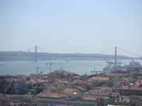 Il Ponte 25 de Abril visto dal Castelo de São Jorge