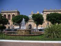 La piazza centrale di Ciutadella